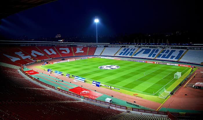 Стадион «Райко Митич». Сербия - Россия. Лига наций УЕФА